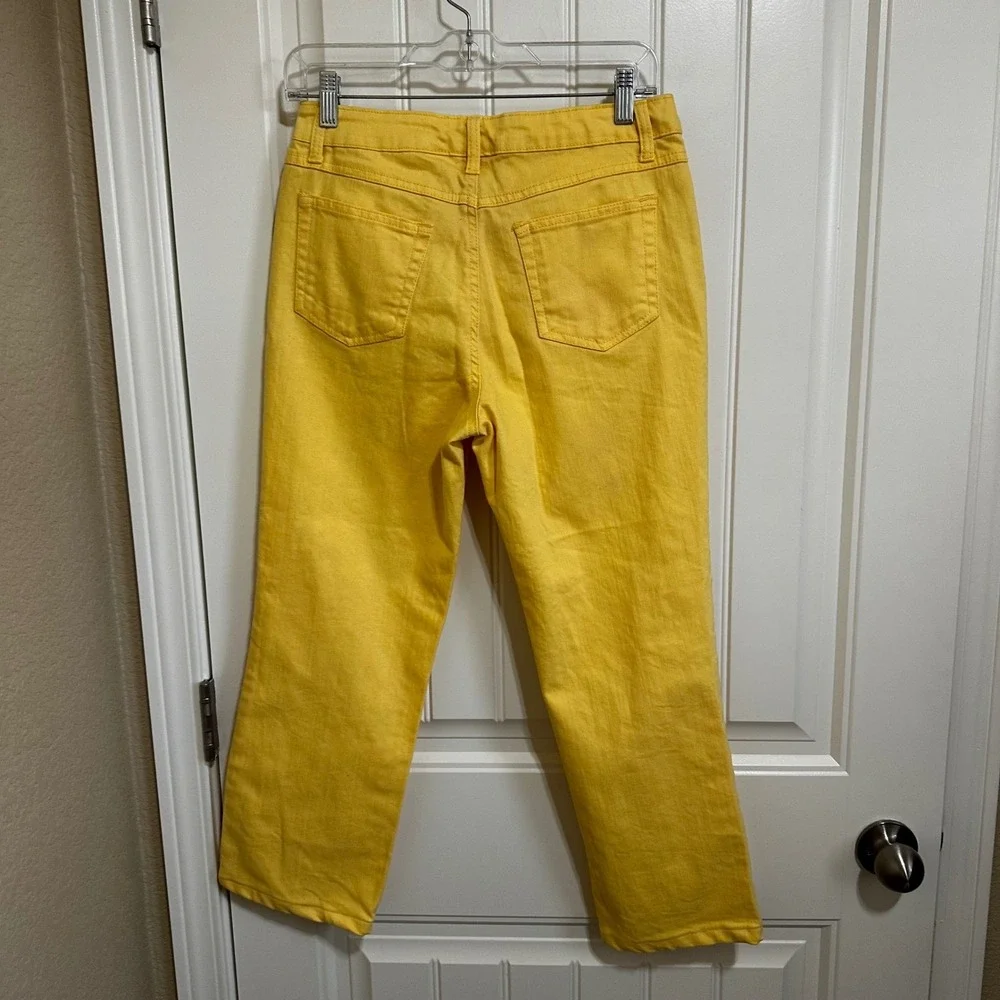 Faded Glory Yellow Bootcut Jeans Stretch Casual Denim‎ Pants Women's Size 6